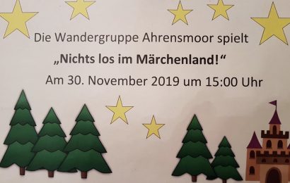 News: Die Wandergruppe Ahrensmoor spielt „Nichts los im Märchenwald!“